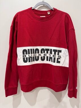 OSU Ohio State Buckeyes Scarlett Crewneck Sweatshirt M Tailgate